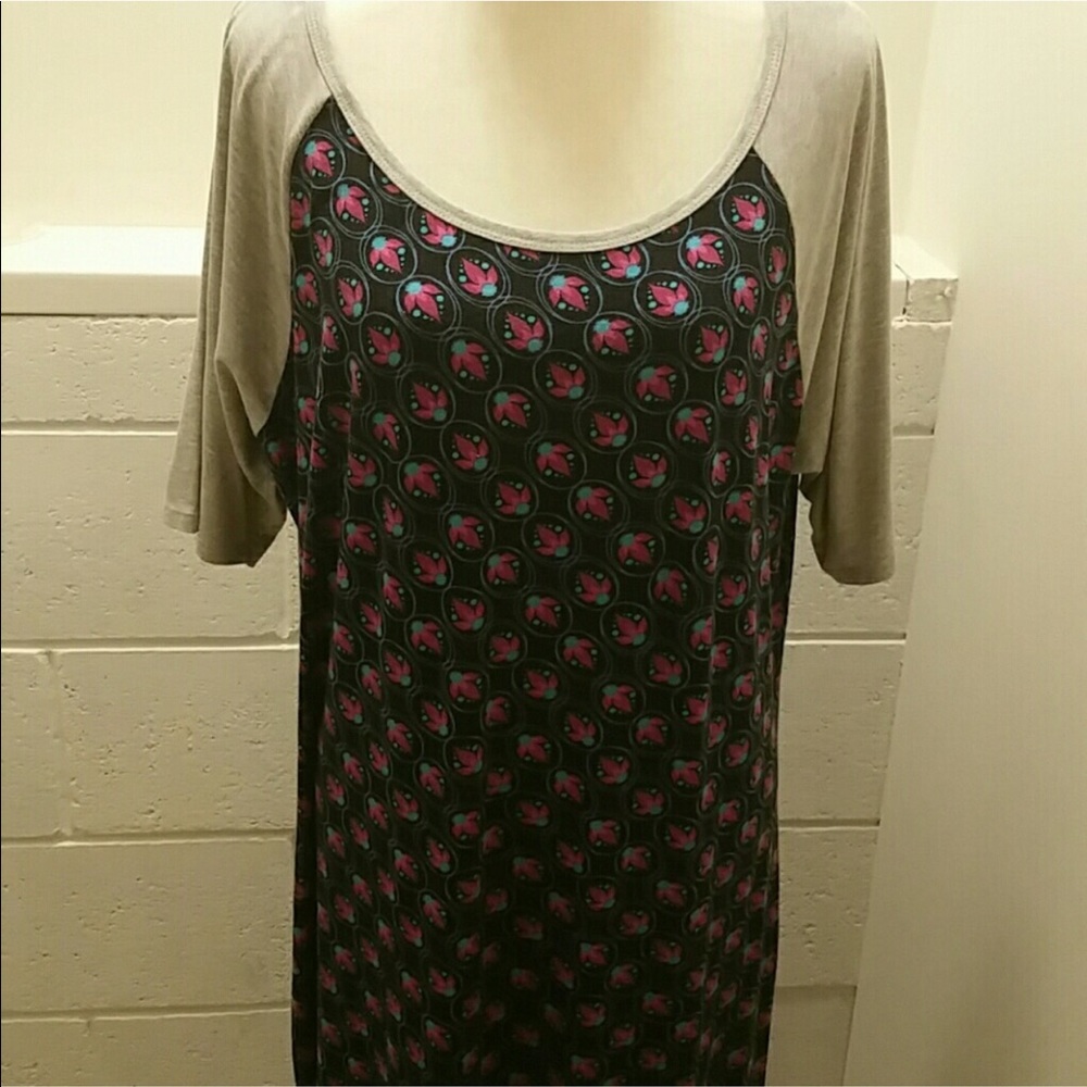 Lularoe scoop neck dress, floral print 🌸
